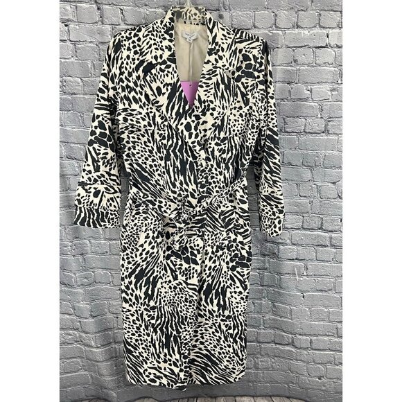 Sergio Hudson x Target Zebra Print Trench Coat Size 3X - Picture 3 of 10